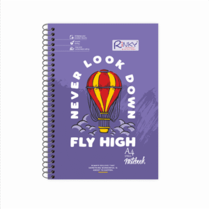 Never Look Down – A4 Spiral Notebook for School & Work
