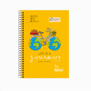 Life is a Journey – A4 Spiral Notebook for School & Work