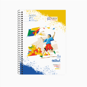Flying Thoughts – A4 Spiral Notebook for School & Work