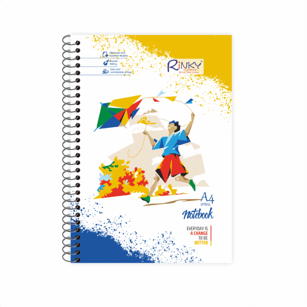 Flying Thoughts – A4 Spiral Notebook for School & Work