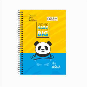 Panda – A4 Spiral Notebook for School & Work