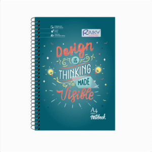 Motivational Cover – A4 Spiral Notebook for School & Work