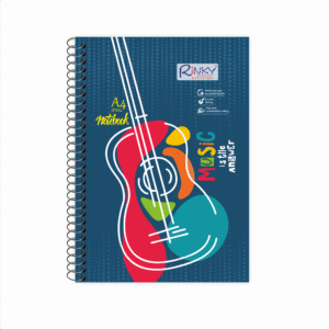 Musical Life – A4 Spiral Notebook for School & Work